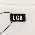 L.G.B. // Women's Head Dress Short Sleeve T-Shirt // White (XS)