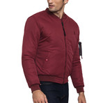 Noah Bomber Jacket // Bordeaux (S)