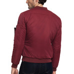 Noah Bomber Jacket // Bordeaux (S)