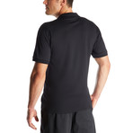 Solid Instant Cooling Polo + UPF 50+ Sun Protection // Cool Black (Medium)