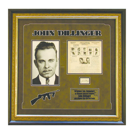 Dillinger // FBI Wanted Poster // Postal Style