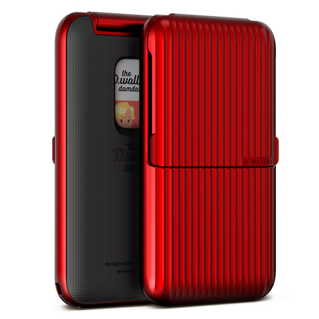 Damda Wallet // Folder Stripe (Deep Red)