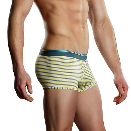 Lo Rise Enhancer Short // Yellow + Grey (S)