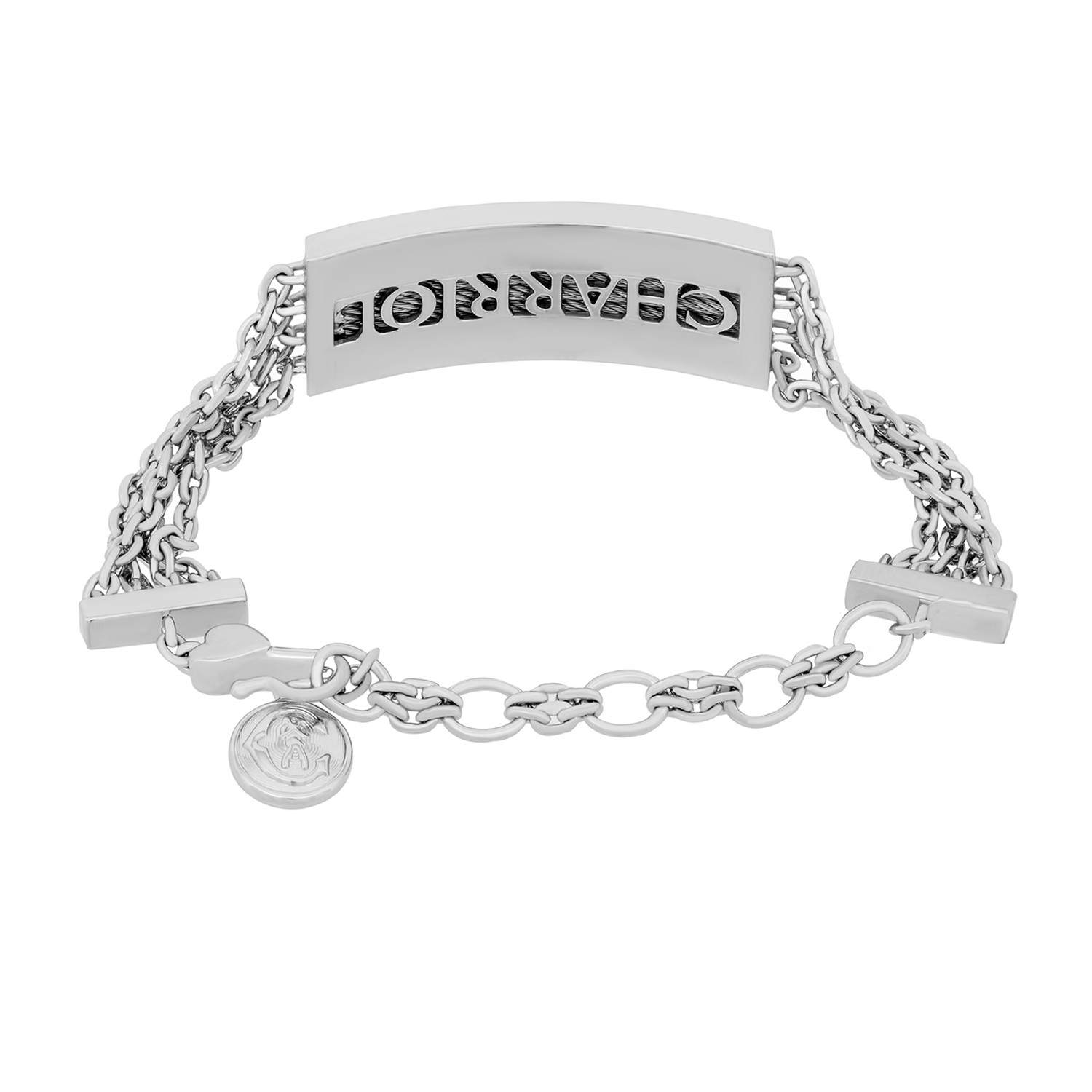 Charriol // Forever Love Stainless Steel Bangle - Charriol - Touch of 