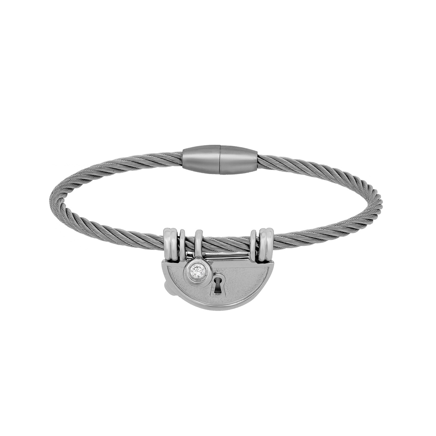 Charriol My Heart Stainless Steel Bangle - Charriol - Touch of Modern
