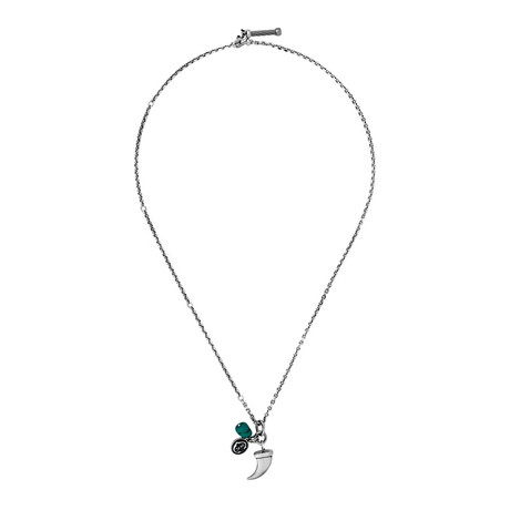 Charriol Kucha Stainless Steel + Turquoise Necklace II