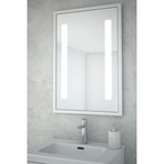 Retro Collection LED Bathroom Mirror // 23" x 35" // White