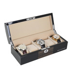 Oxford 5 Watch Box // Macassar Wood Finish