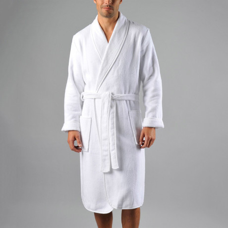 Terry Cloth Robe // White (Small/Medium)