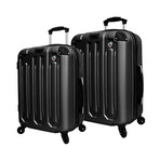 Regale Composite Hardside Spinner Luggage // 3 Piece Set (Black)