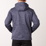 Fleece Lined Softshell Jacket // Denim Melange (M)