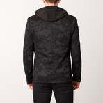 Sweat Blazer + Camo Print // Black (L)