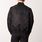 Contrast Bomber Jacket // Black (S)