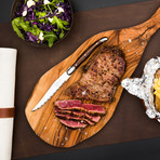 6-Piece Premium Line Steak Knife Set // Dark Wood