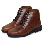 Toecap Lace Up Boots // Brown (US: 10)