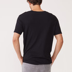 Cotton Modal V-Neck Tee // Black (M)