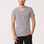 Granite Jersey V-Neck Tee // Granite (S)