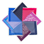 Pal Zileri Sartoriale Blue Label // Windowpane Wool Sport Coat // Purple // Free Kiton Pocket Square (US: 48R)