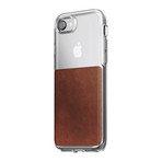 Clear Case // Rustic Brown Leather // iPhone 7/8