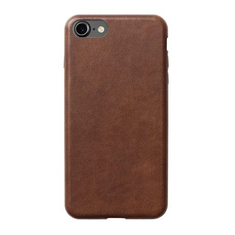 Full Wrap Case // Rustic Brown Leather (iPhone 7/8)