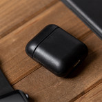 Airpods Case // Black Leather