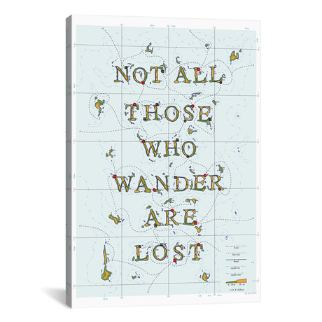 Not All Those Who Wander Are Lost // DAU-DAW (26"W x 18"H x 0.75"D)
