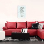 Travel Is The Only Thing You Buy That Makes You Richer // DAU-DAW (18"W x 26"H x 0.75"D)