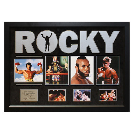 Signed + Framed Collage // Rocky