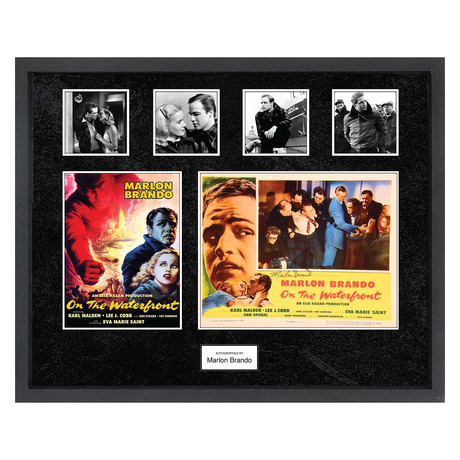 Signed + Framed Collage // "On the Waterfront" // Marlon Brando