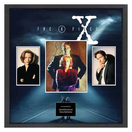 Signed + Framed Collage // X-Files