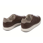 Textured Grain leather Sneaker // Brown (Euro: 40)