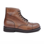 Leather Toe-Cap Lace-Up Boot // Brown (Euro: 44)