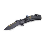 2-Pack OGT 3.5" Pocket Knife with LED Light + Strap Cutter + Glass Breaker