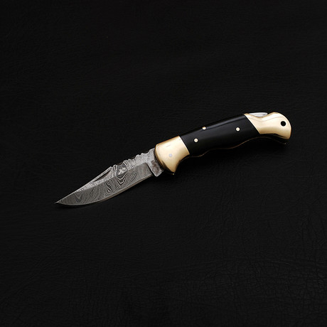 Damascus Pocket Folding Knife//2366