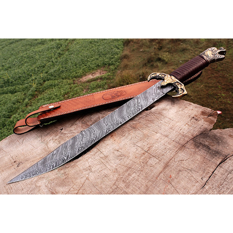 Damascus Dragon Sword // 9248