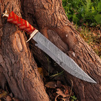 Damascus Bowie Knife // BK0237