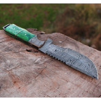 Damascus Tracker Knife // Hk0267