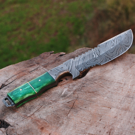 Damascus Tracker Knife // Hk0267