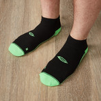 PF2 Memory Foam Padded Performance Socks // Black + Neon Green (4X-Large)