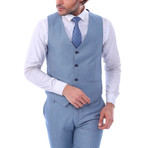 Rhys 3-Piece Slim Fit Suit // Light Blue (US: 46R)