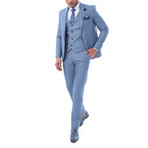 Rhys 3-Piece Slim Fit Suit // Light Blue (US: 46R)