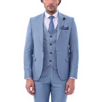 Rhys 3-Piece Slim Fit Suit // Light Blue (Euro: 47)