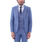 Orion 3 Piece Slim Fit Suit // Light Blue (Euro: 56)