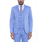Reid 3-Piece Slim Fit Suit // Light Blue (US: 34R)