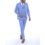 Reid 3-Piece Slim Fit Suit // Light Blue (Euro: 44)