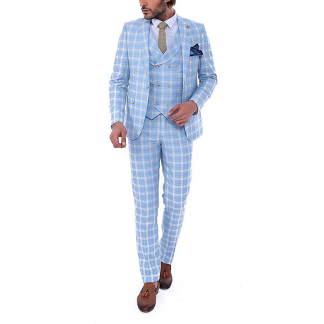 Smith 3-Piece Slim Fit Suit // Light Blue (Euro: 52)