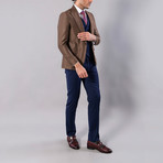 Max 3-Piece Slim Fit Suit // Brown (Euro: 50)