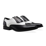 Oxford Brogue Shoe // Black + White (UK: 9)