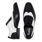 Oxford Brogue Shoe // Black + White (UK: 12)