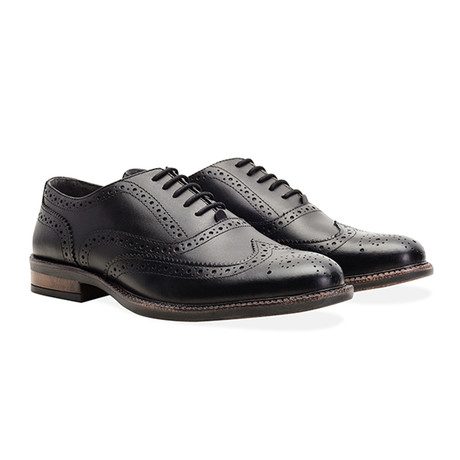 Chunky Oxford Brogue Shoe // Black (UK 6)